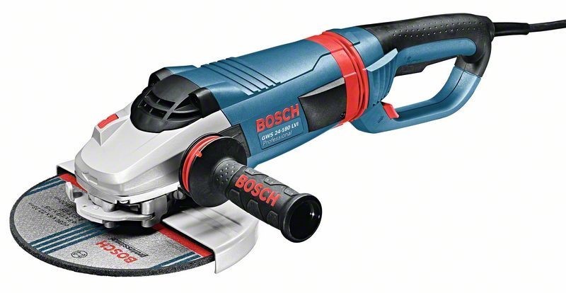 BOSCH ANGLE GRINDER GWS24-180LVI 180MM 2400W ROTATABLE BOW HANDLE